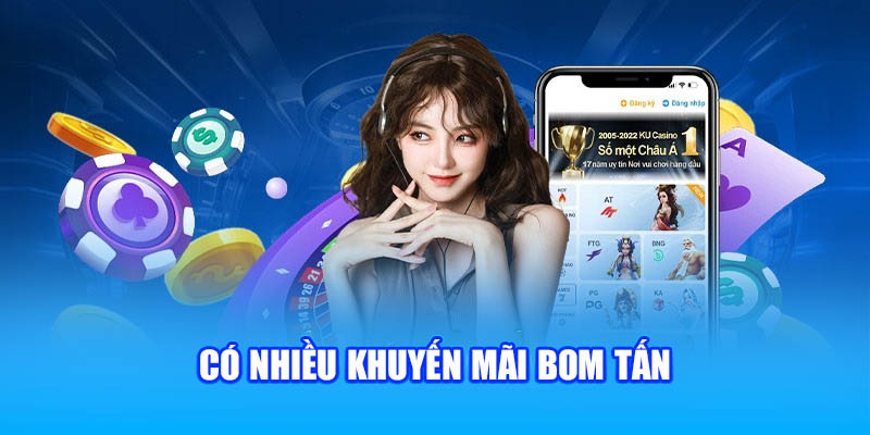 Có nhiều khuyến mãi bom tấn tại giới thiệu Kubet77